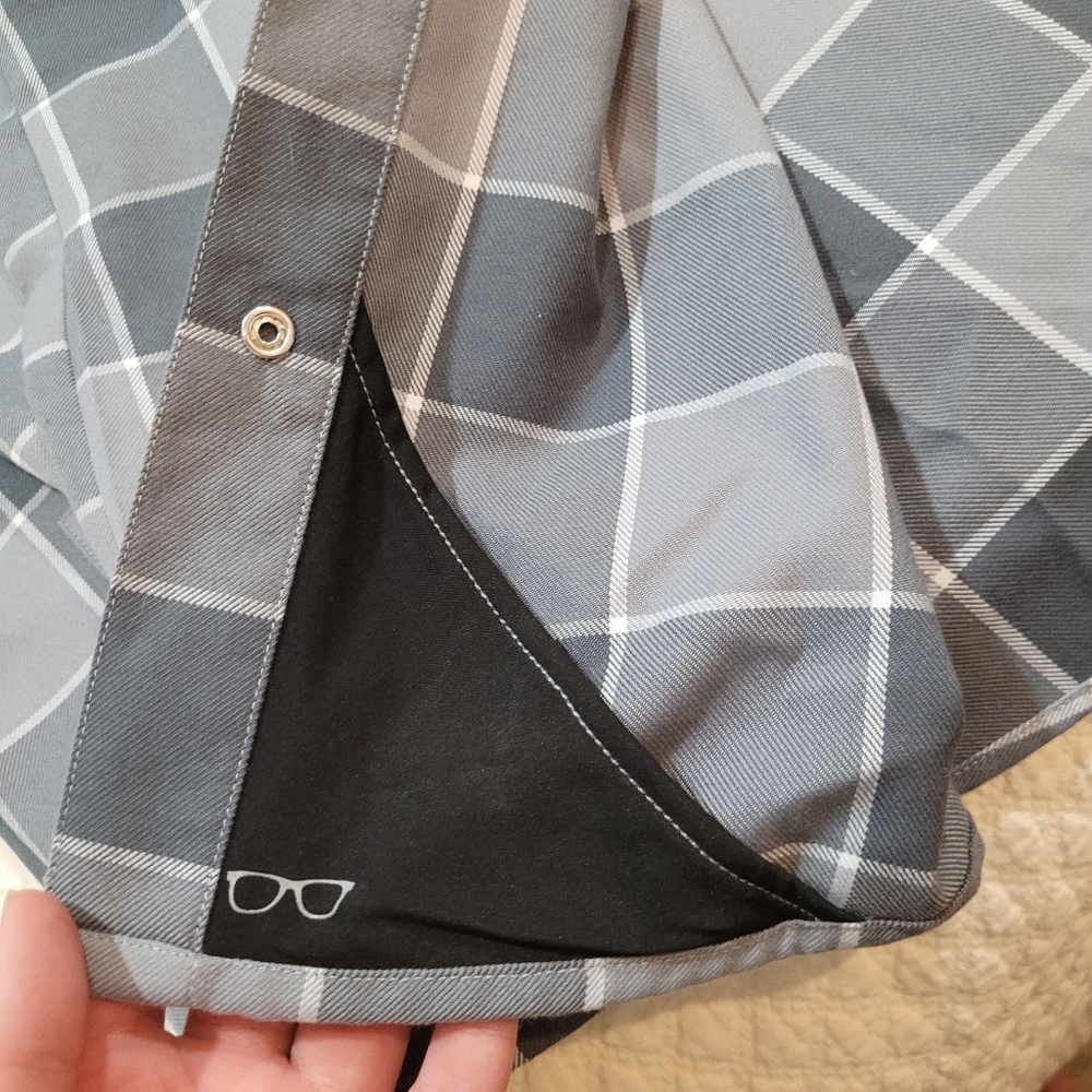 Dixxon Flannel Women's 2XL The Rails Grey Buffalo Plaid Snap Long Sleeve - Picture 6 of 12